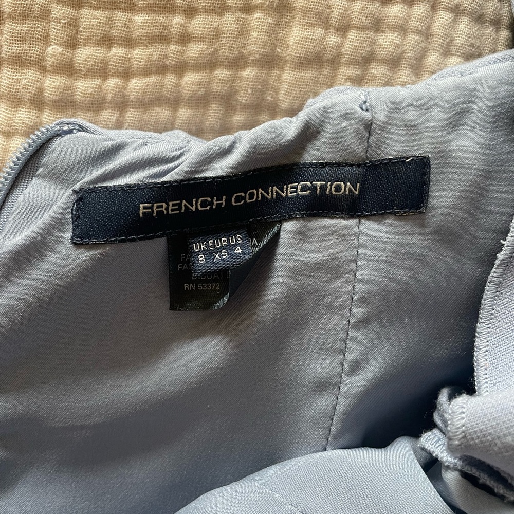 French Connection Blue Off-Shoulder Dress - Picture 2 of 4